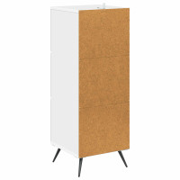 Produktbild för Lådans skåp Vit 33 x 34,5 x 90 cm Konstruerat trä