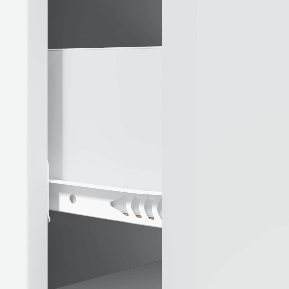 Produktbild för Lådans skåp Vit 33 x 34,5 x 90 cm Konstruerat trä