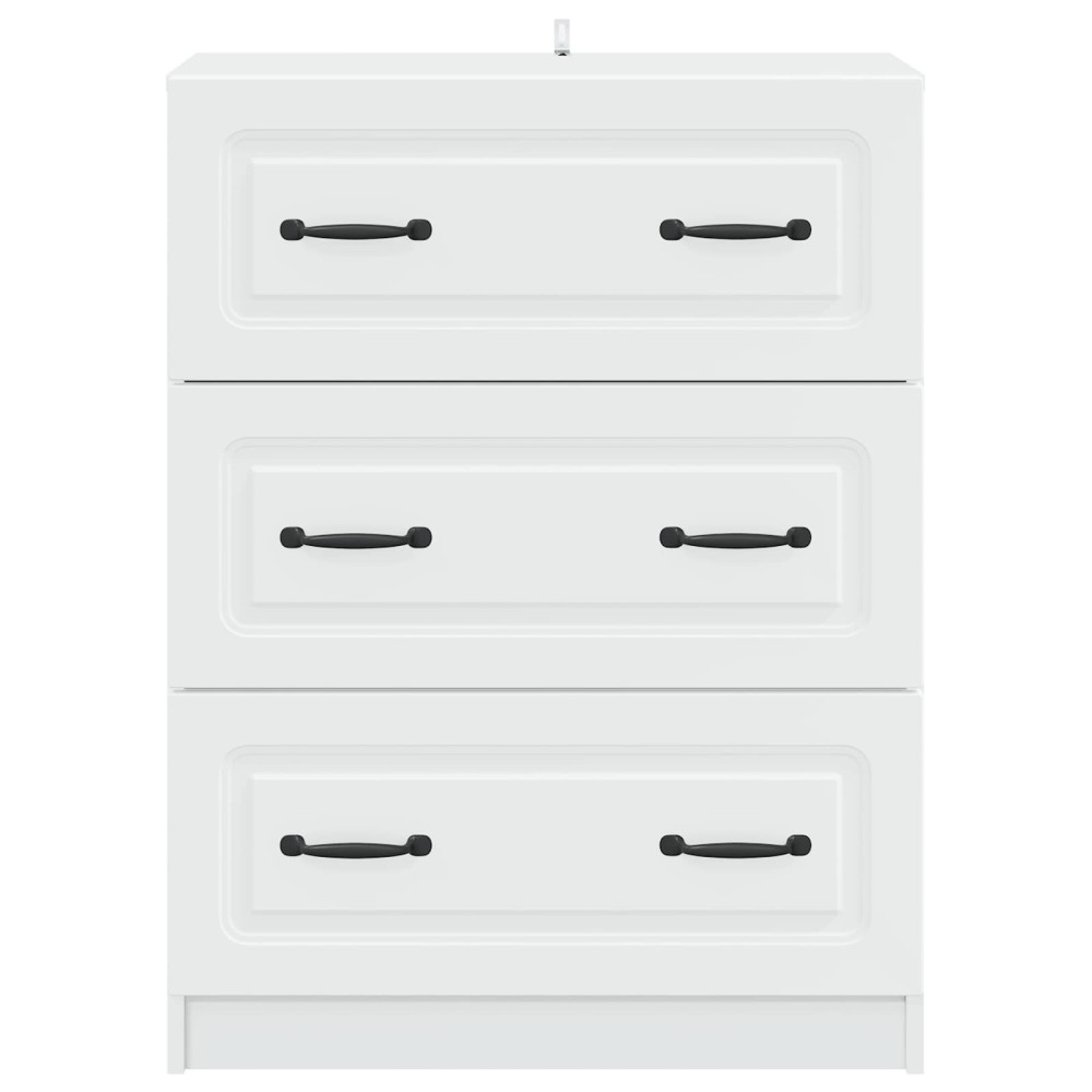 Produktbild för Lådans skåp Vit 66 x 34,5 x 87 cm Konstruerat trä