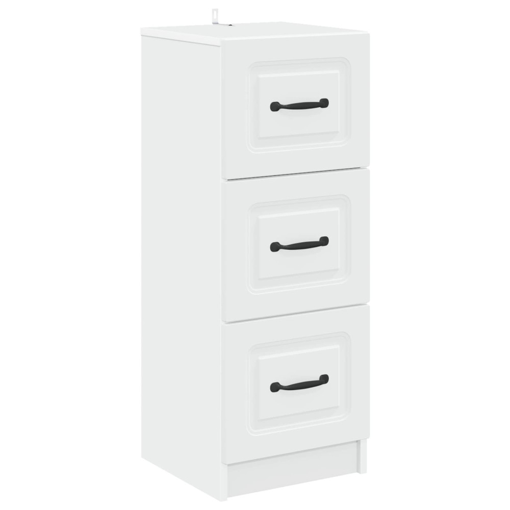 Produktbild för Lådans skåp Vit 33 x 34,5 x 87 cm Konstruerat trä