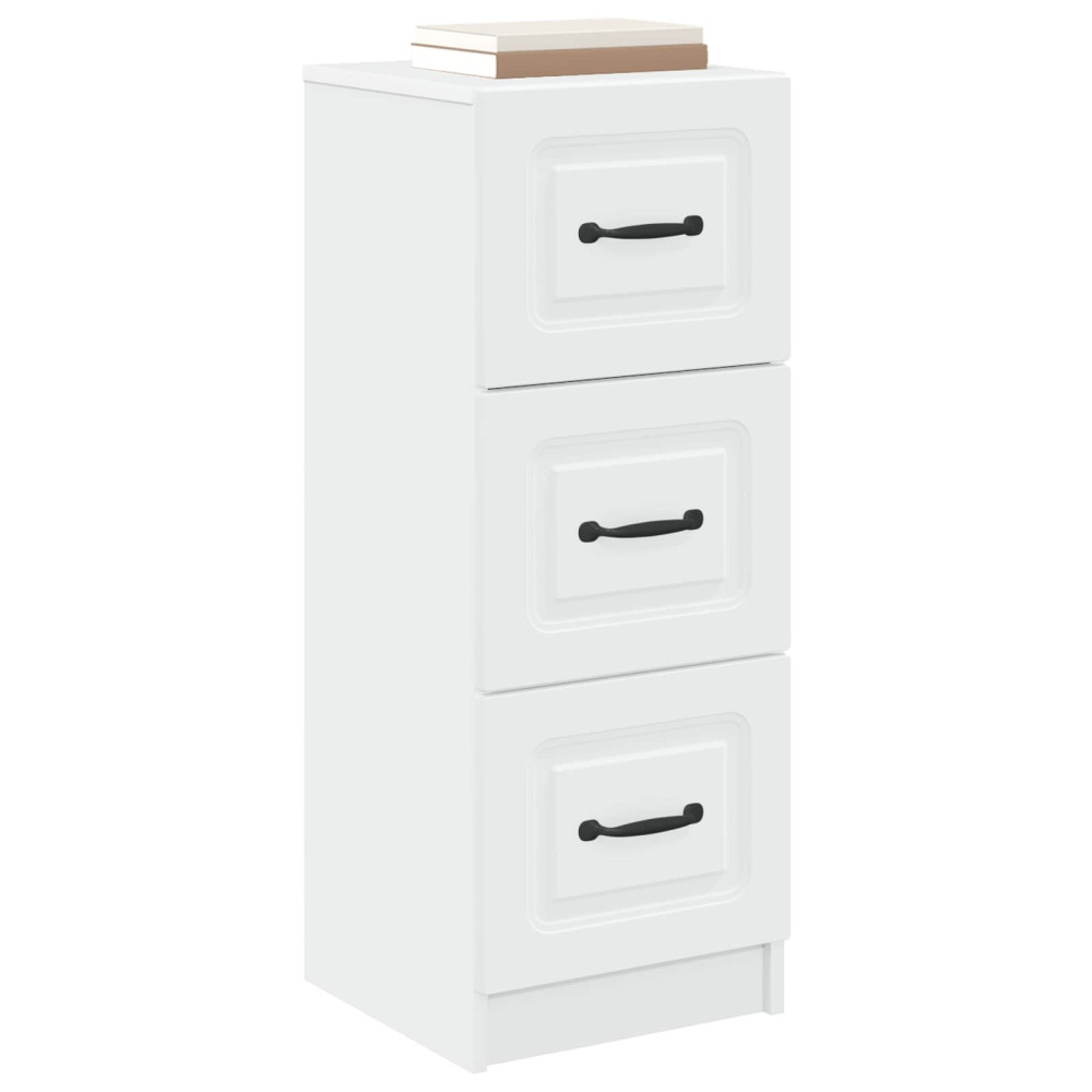 Produktbild för Lådans skåp Vit 33 x 34,5 x 87 cm Konstruerat trä
