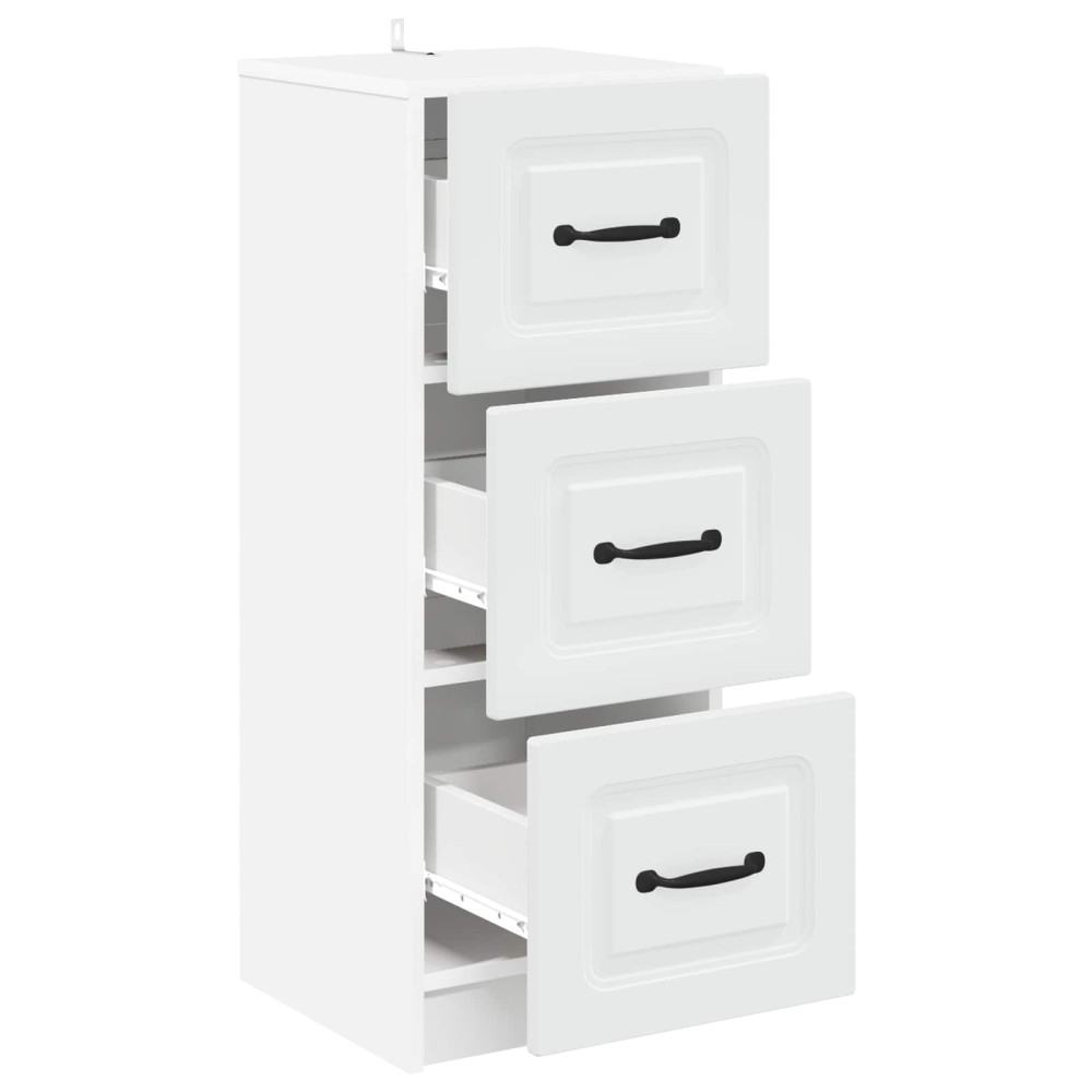 Produktbild för Lådans skåp Vit 33 x 34,5 x 87 cm Konstruerat trä
