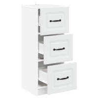 Produktbild för Lådans skåp Vit 33 x 34,5 x 87 cm Konstruerat trä