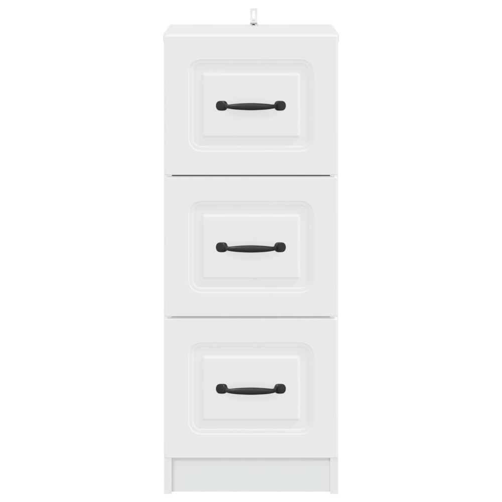 Produktbild för Lådans skåp Vit 33 x 34,5 x 87 cm Konstruerat trä