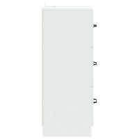 Produktbild för Lådans skåp Vit 33 x 34,5 x 87 cm Konstruerat trä