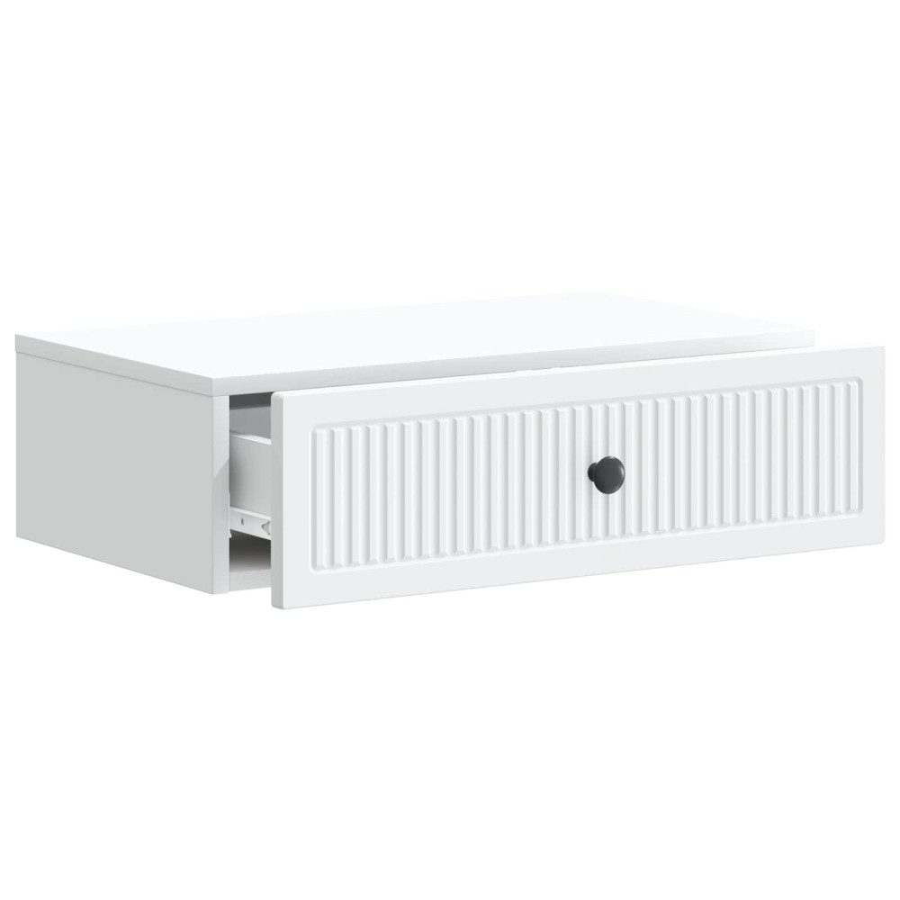 Produktbild för Väggmonterad sidobord Vit 59 x 34,5 x 17 cm Konstruerat trä