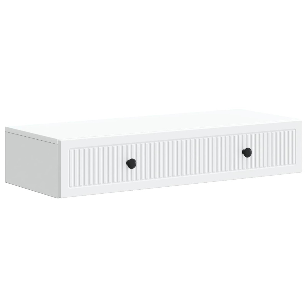 Produktbild för Väggmonterad sidobord Vit 87,5 x 34,5 x 17 cm Konstruerat trä