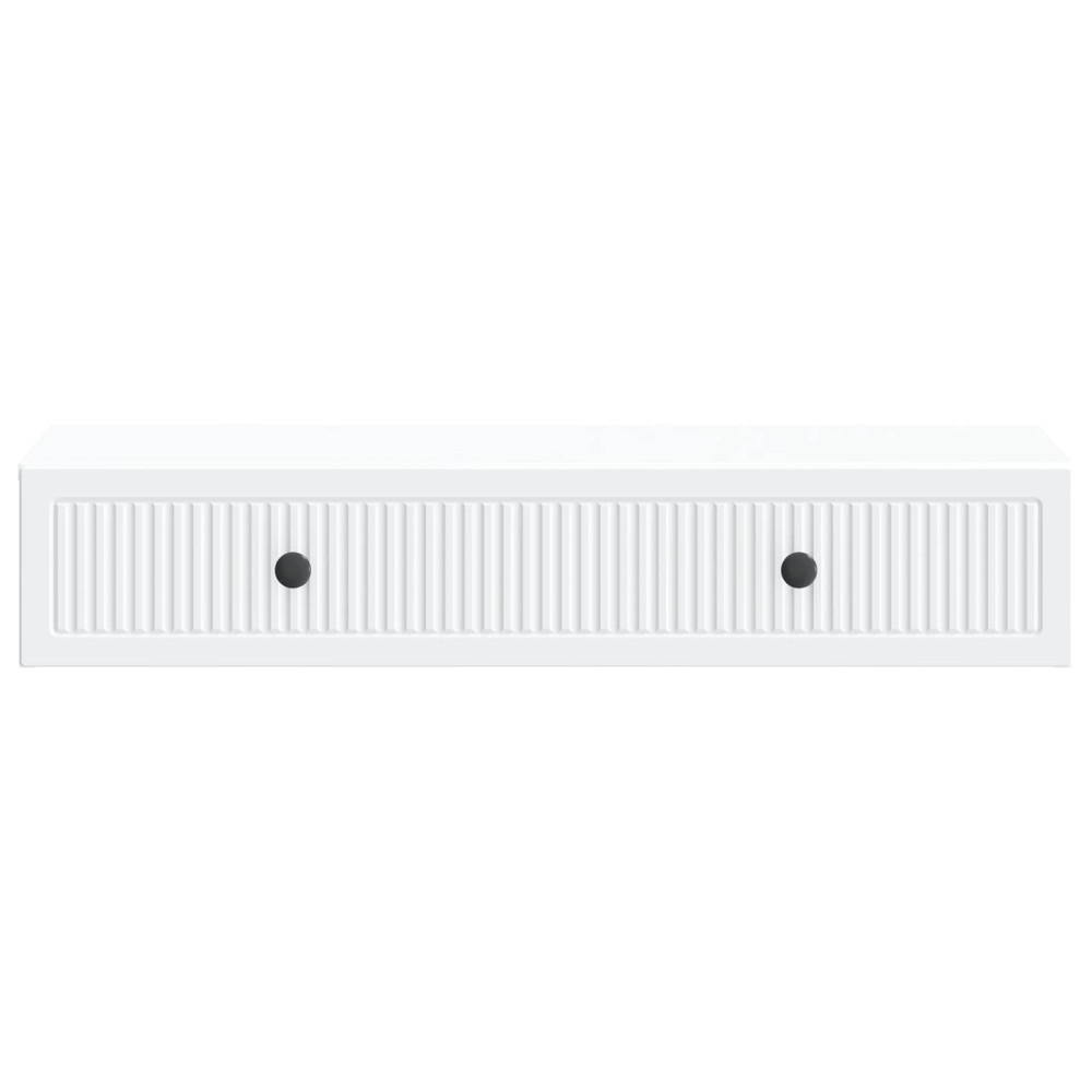 Produktbild för Väggmonterad sidobord Vit 87,5 x 34,5 x 17 cm Konstruerat trä