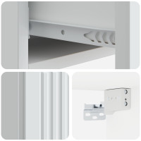 Produktbild för Väggmonterad sidobord Vit 87,5 x 34,5 x 17 cm Konstruerat trä