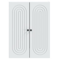 Produktbild för Väggmonterat skåp Vit 66 x 34,5 x 90 cm Konstruerat trä