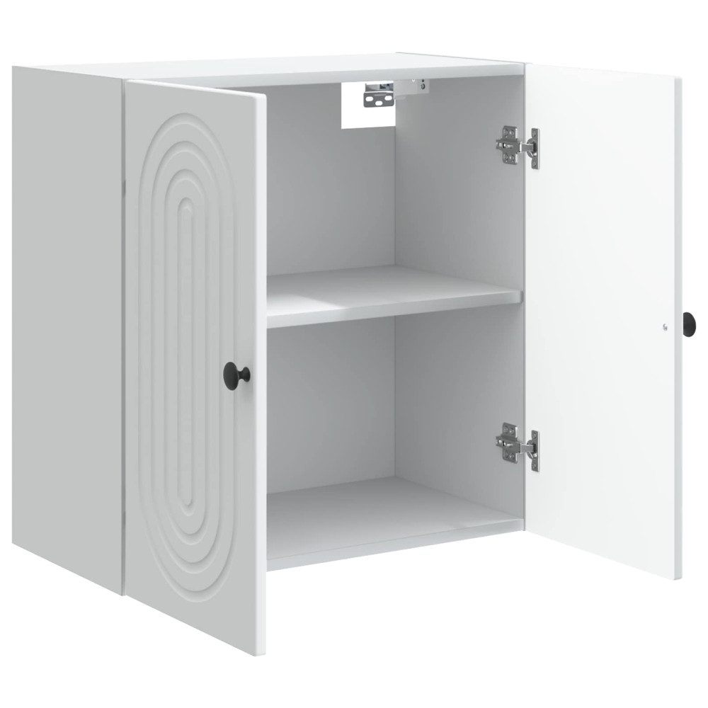 Produktbild för Väggmonterat skåp Vit 59 x 31 x 60 cm Konstruerat trä