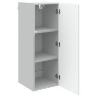 Produktbild för Väggmonterat skåp Vit 33 x 34,5 x 90 cm Konstruerat trä