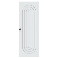 Produktbild för Väggmonterat skåp Vit 33 x 34,5 x 90 cm Konstruerat trä