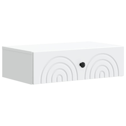 vidaXL Väggmonterad sidobord Vit 59 x 34,5 x 17 cm Konstruerat trä