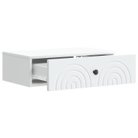 Produktbild för Väggmonterad sidobord Vit 59 x 34,5 x 17 cm Konstruerat trä