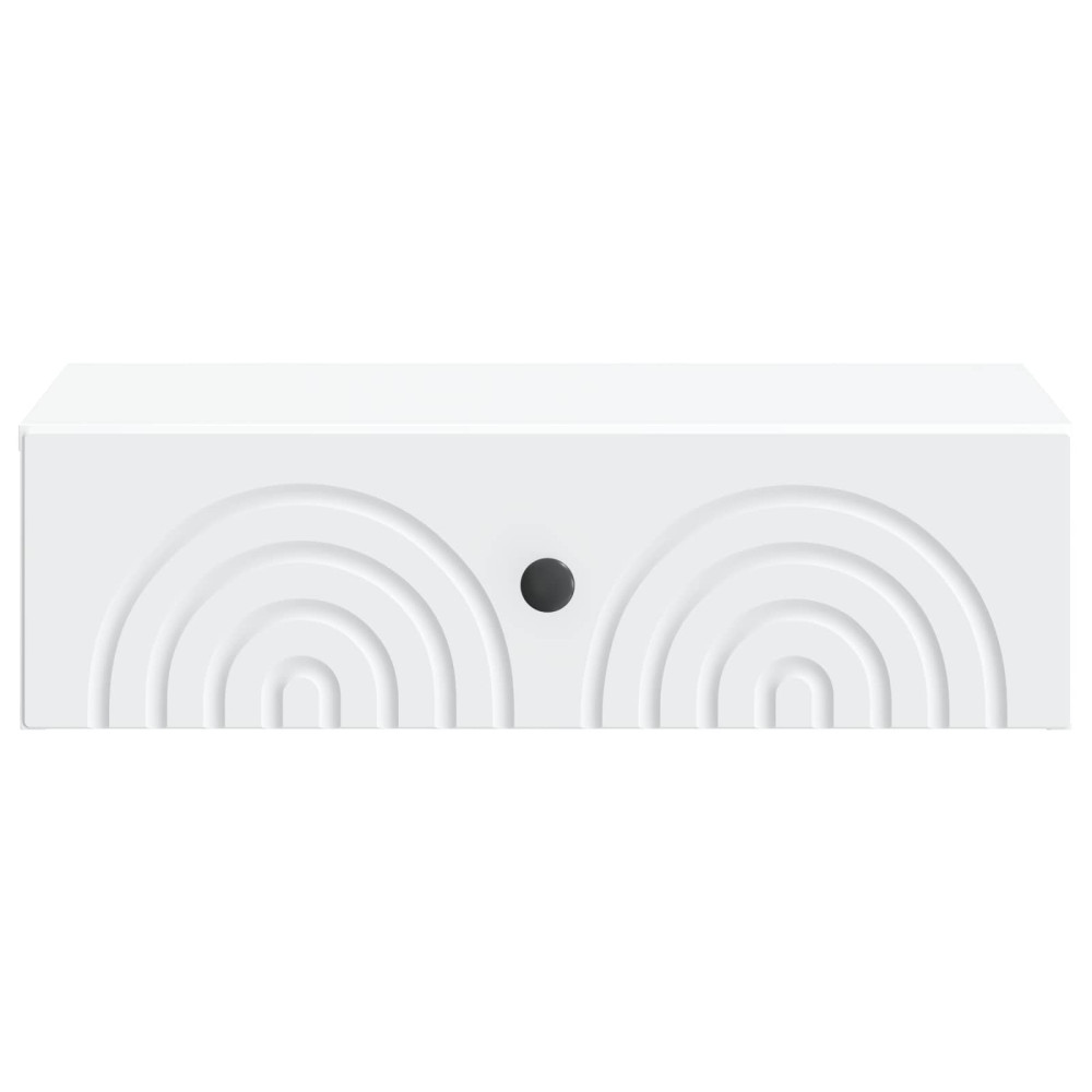 Produktbild för Väggmonterad sidobord Vit 59 x 34,5 x 17 cm Konstruerat trä