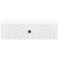 Produktbild för Väggmonterad sidobord Vit 59 x 34,5 x 17 cm Konstruerat trä