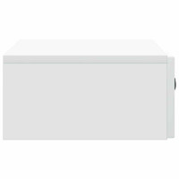 Produktbild för Väggmonterad sidobord Vit 59 x 34,5 x 17 cm Konstruerat trä