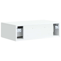 Produktbild för Väggmonterad sidobord Vit 59 x 34,5 x 17 cm Konstruerat trä