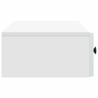 Produktbild för Väggmonterad sidobord Vit 87,5 x 34,5 x 17 cm Konstruerat trä