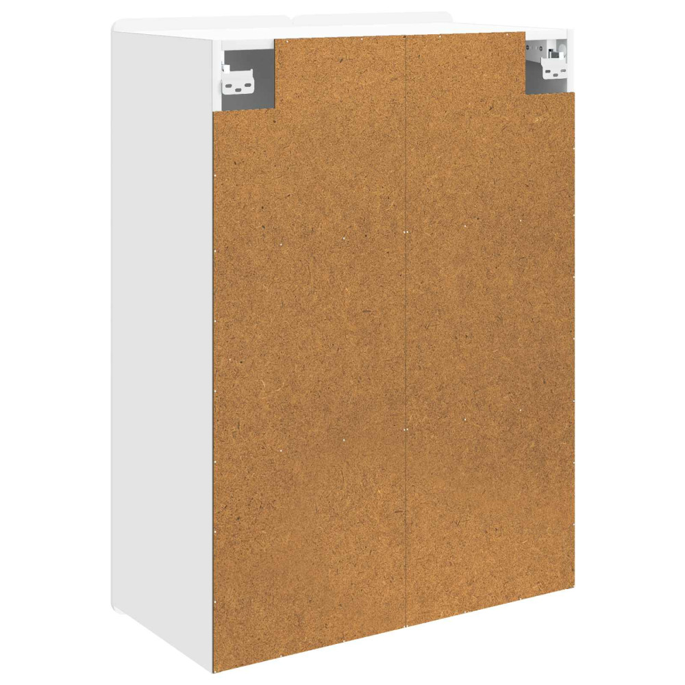 Produktbild för Väggmonterat skåp Vit 66 x 34,5 x 92 cm Konstruerat trä
