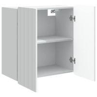 Produktbild för Väggmonterat skåp Vit 59 x 31 x 64 cm Konstruerat trä