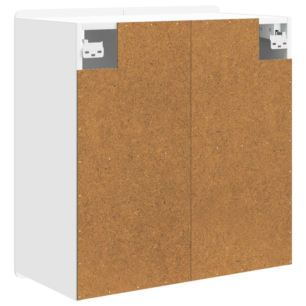 Produktbild för Väggmonterat skåp Vit 59 x 31 x 64 cm Konstruerat trä