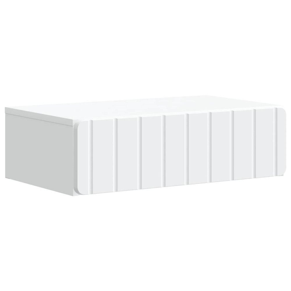 Produktbild för Väggmonterad sidobord Vit 59 x 34,5 x 17 cm Konstruerat trä