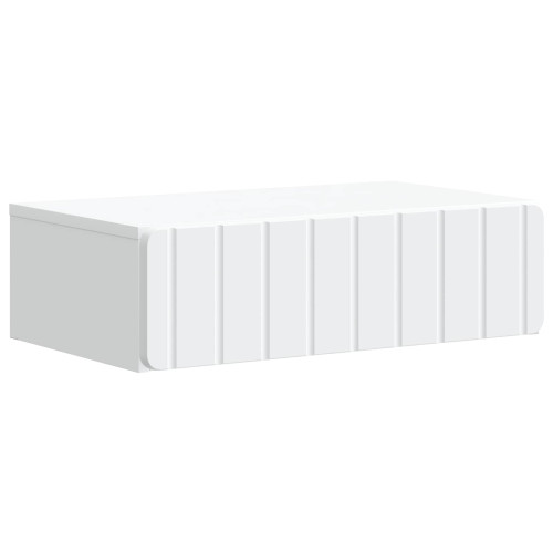 vidaXL Väggmonterad sidobord Vit 59 x 34,5 x 17 cm Konstruerat trä