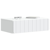 Produktbild för Väggmonterad sidobord Vit 59 x 34,5 x 17 cm Konstruerat trä