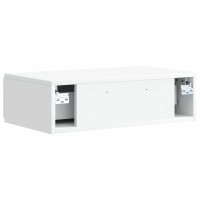 Produktbild för Väggmonterad sidobord Vit 59 x 34,5 x 17 cm Konstruerat trä