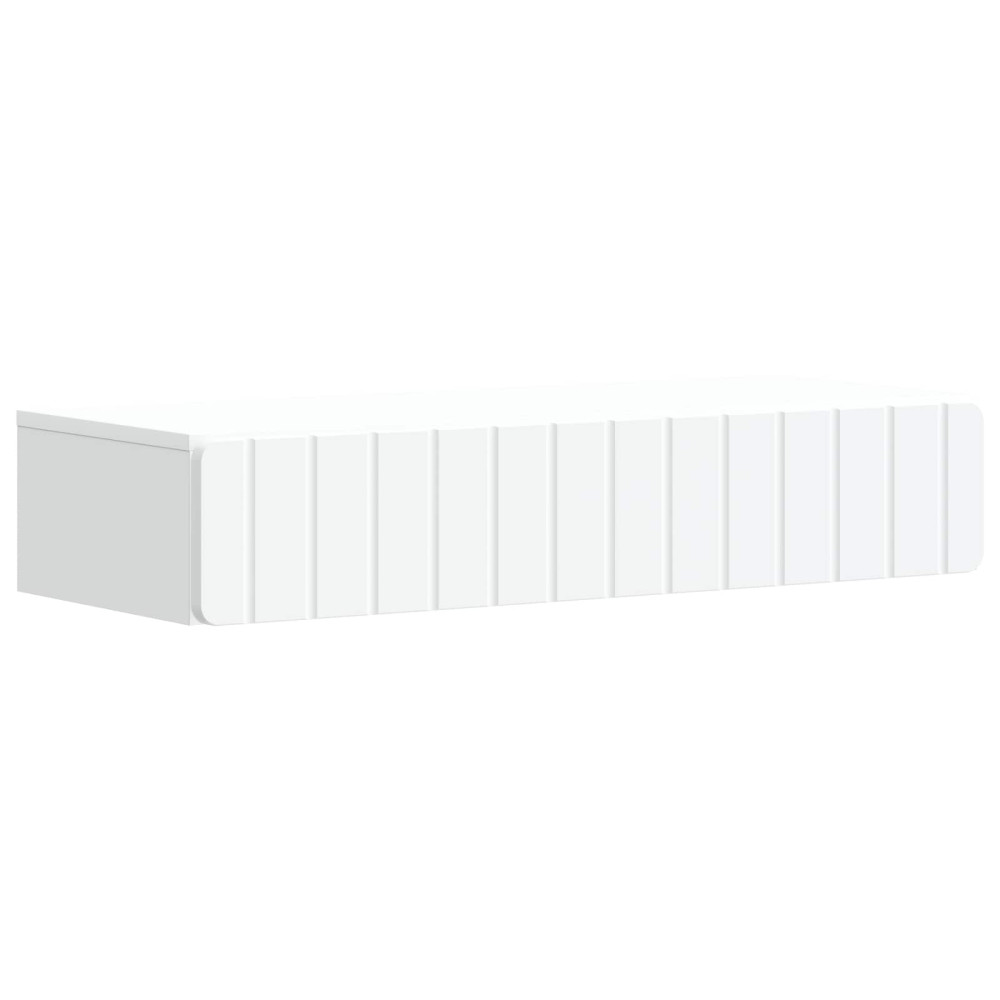 Produktbild för Väggmonterad sidobord Vit 87,5 x 34,5 x 17 cm Konstruerat trä