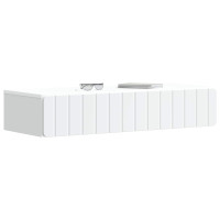 Produktbild för Väggmonterad sidobord Vit 87,5 x 34,5 x 17 cm Konstruerat trä