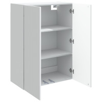 Produktbild för Väggmonterat skåp Vit 66 x 34,5 x 90 cm Konstruerat trä