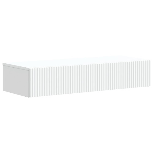 vidaXL Väggmonterad sidobord Vit 87,5 x 34,5 x 17 cm Konstruerat trä