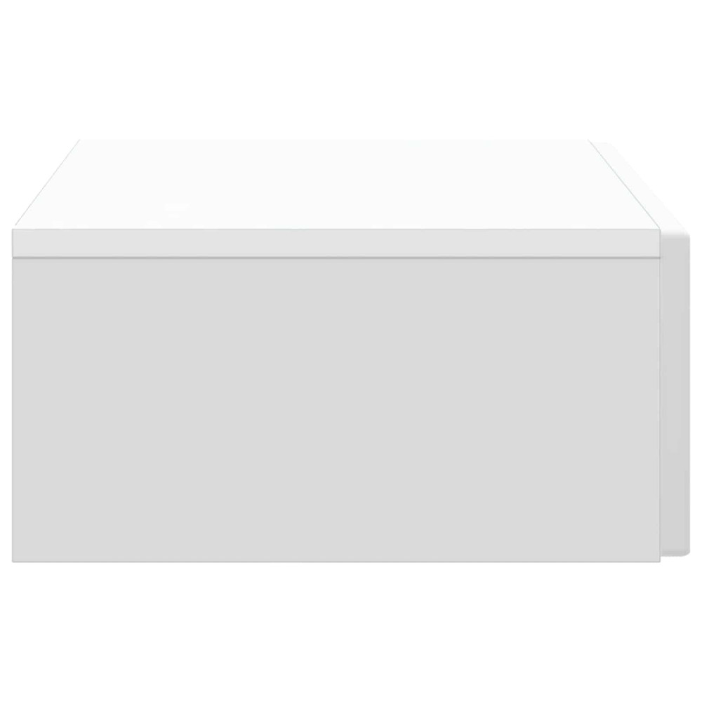 Produktbild för Väggmonterad sidobord Vit 87,5 x 34,5 x 17 cm Konstruerat trä