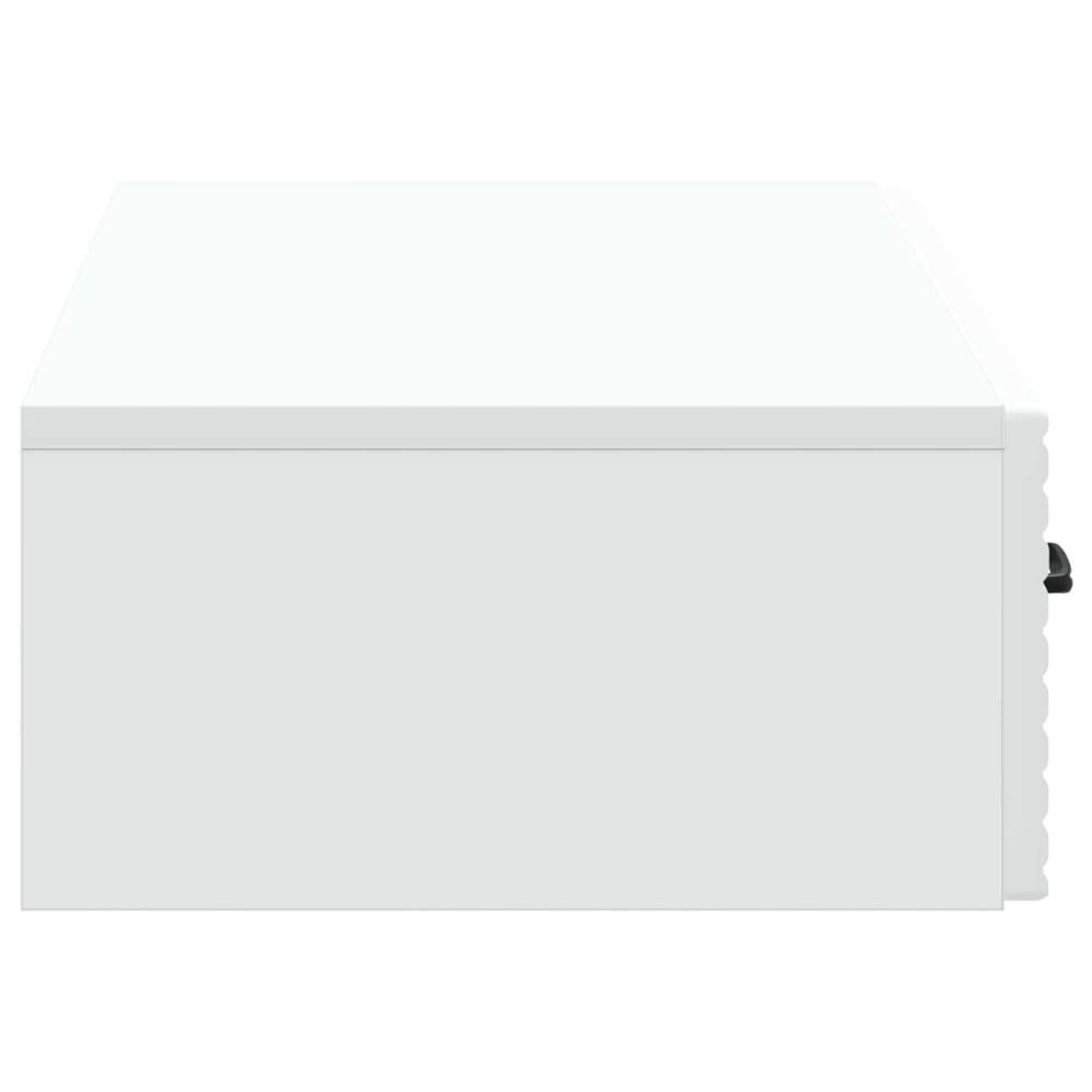 Produktbild för Väggmonterad sidobord Vit 87,5 x 34,5 x 17 cm Konstruerat trä