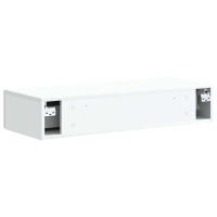 Produktbild för Väggmonterad sidobord Vit 87,5 x 34,5 x 17 cm Konstruerat trä
