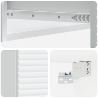 Produktbild för Väggmonterad sidobord Vit 87,5 x 34,5 x 17 cm Konstruerat trä