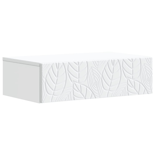 vidaXL Väggmonterad sidobord Vit 87,5 x 34,5 x 17 cm Konstruerat trä