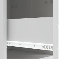 Produktbild för Väggmonterad sidobord Vit 87,5 x 34,5 x 17 cm Konstruerat trä