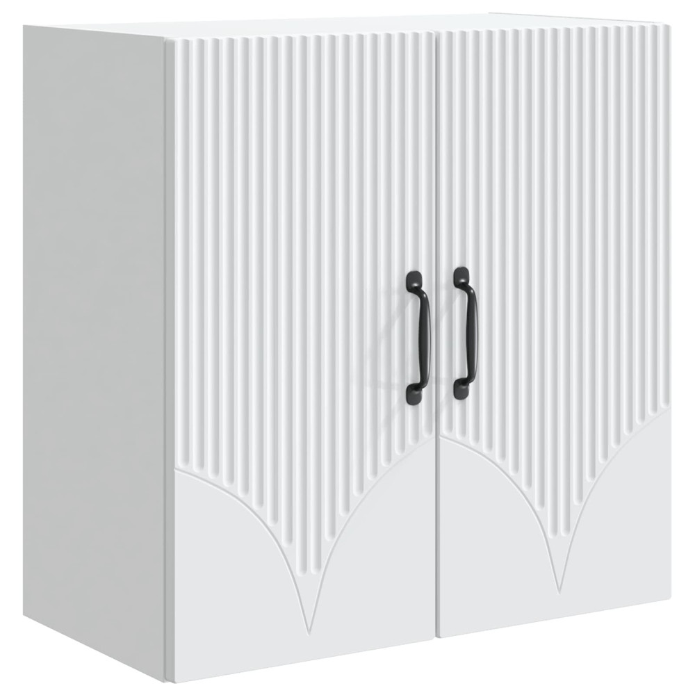 Produktbild för Väggmonterat skåp Vit 59 x 31 x 60 cm Konstruerat trä