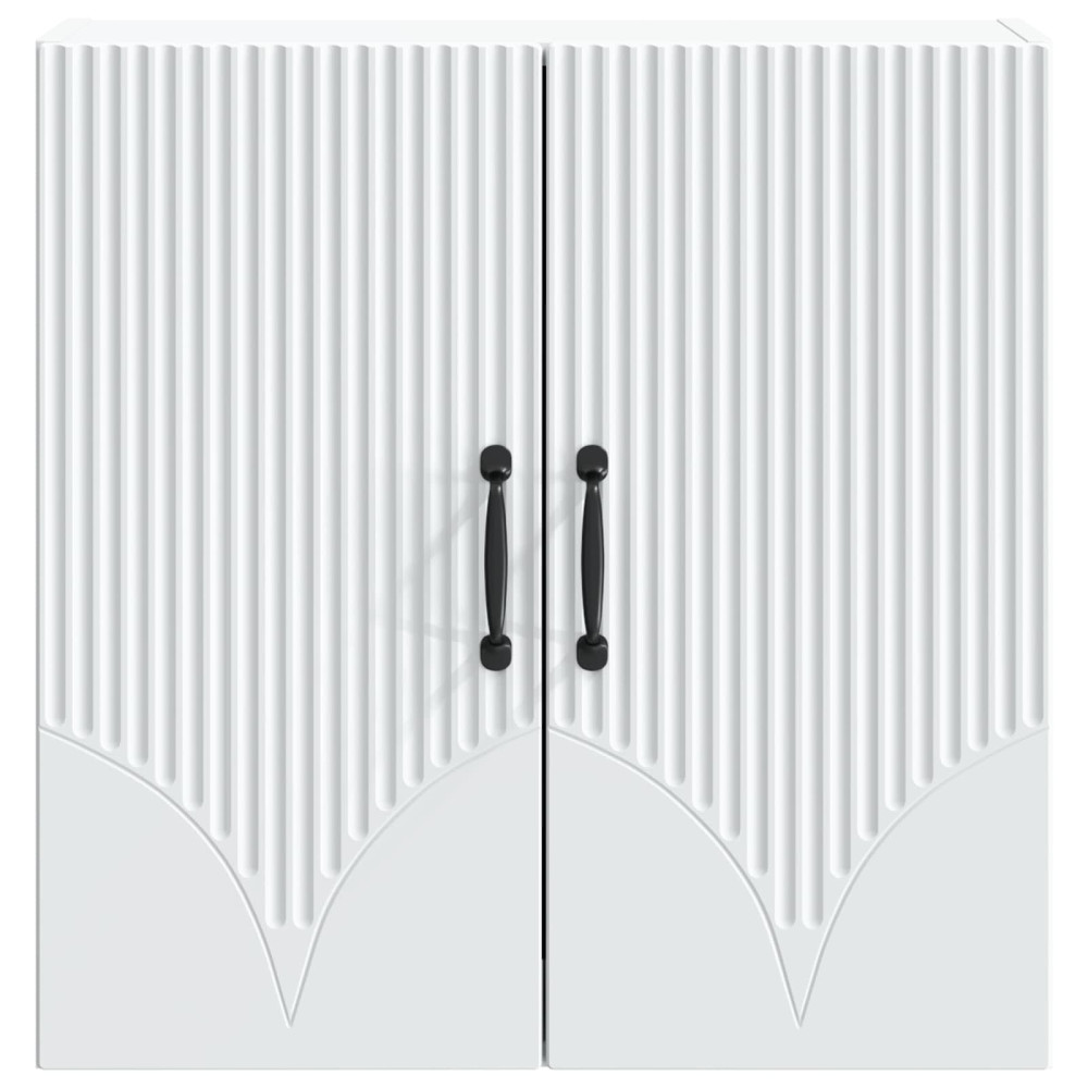 Produktbild för Väggmonterat skåp Vit 59 x 31 x 60 cm Konstruerat trä