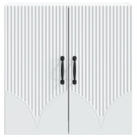 Produktbild för Väggmonterat skåp Vit 59 x 31 x 60 cm Konstruerat trä