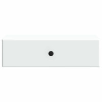 Produktbild för Väggmonterad sidobord Vit 59 x 34,5 x 17 cm Konstruerat trä