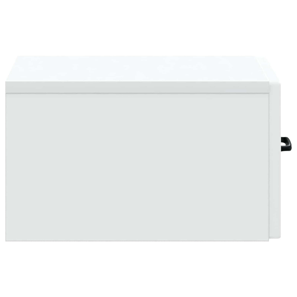 Produktbild för Väggmonterad sidobord Vit 59 x 34,5 x 17 cm Konstruerat trä