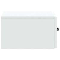 Produktbild för Väggmonterad sidobord Vit 59 x 34,5 x 17 cm Konstruerat trä
