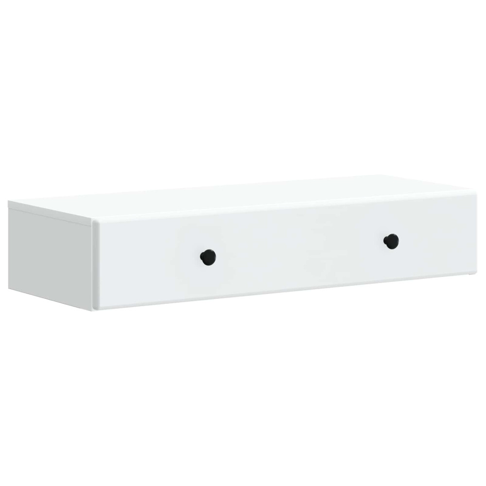 Produktbild för Väggmonterad sidobord Vit 87,5 x 34,5 x 17 cm Konstruerat trä