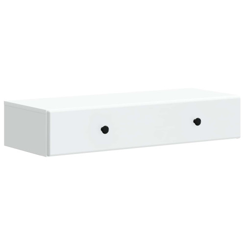 vidaXL Väggmonterad sidobord Vit 87,5 x 34,5 x 17 cm Konstruerat trä