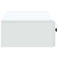 Produktbild för Väggmonterad sidobord Vit 87,5 x 34,5 x 17 cm Konstruerat trä